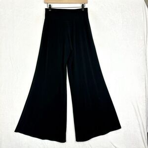 Clara Sunwoo Signature Wide Leg Palazzo Pants Size Large Pull On Slinky Travel
